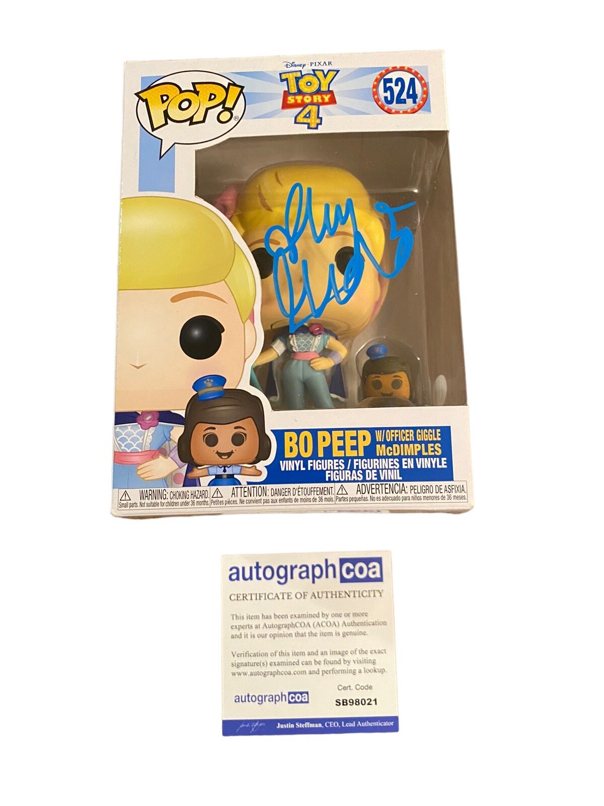 Ally Maki ‘Toy story 4’ signed autographed Funko Pop ‘Giggle McDimples’ ACOA

