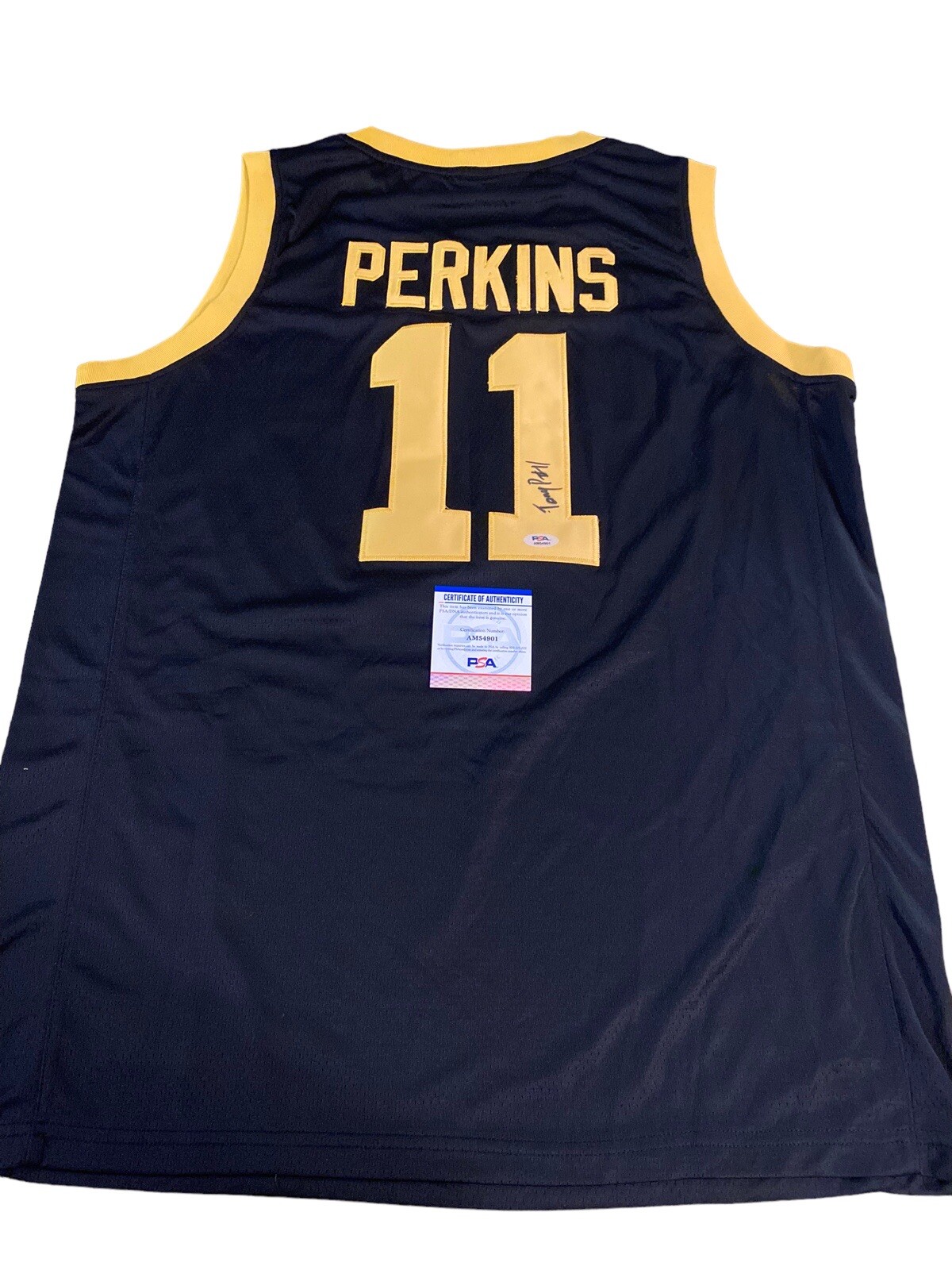 TONY PERKINS IOWA HAWKEYES BASKETBALL STAR SIGNED AUTOGRAPHED CUSTOM JERSEY PSA COLLECTIBLE MEMORABILIA
