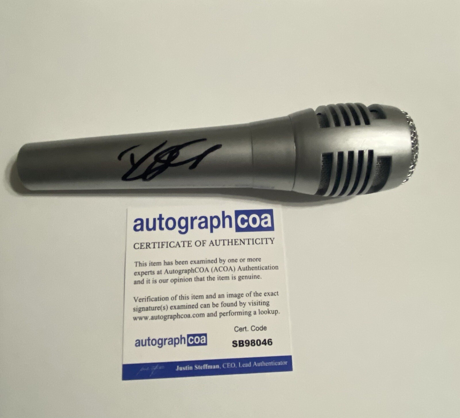 Big Boi Outkast Atliens Aquemini Signed Autographed Microphone Mic ACOA PROOF
