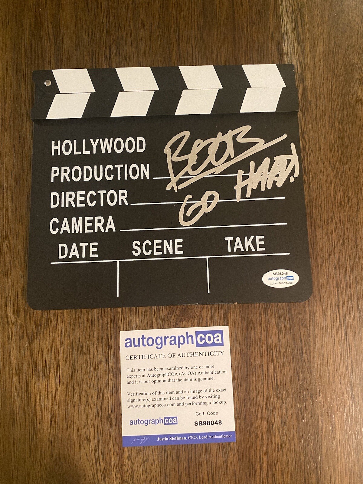 Boots Riley ‘Director’ Signed Autographed Clapboard Clapper ACOA
