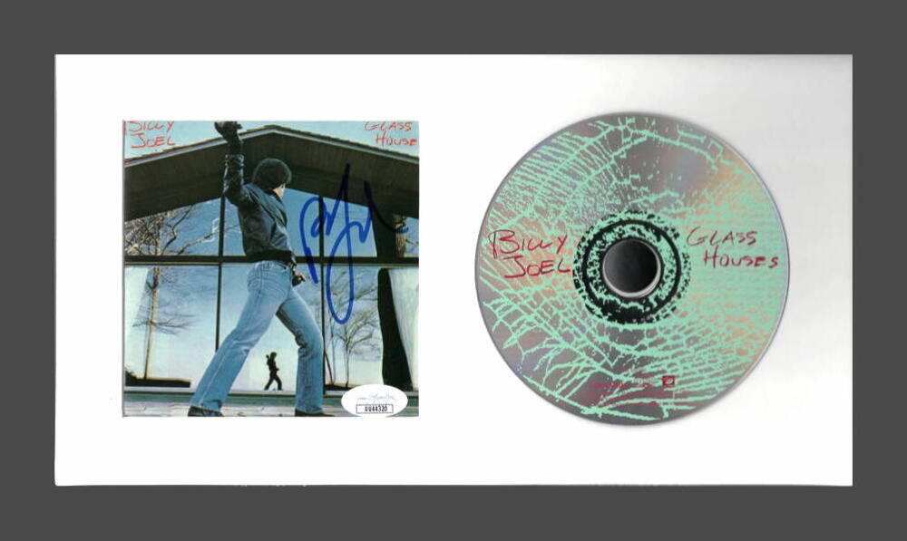 BILLY JOEL SIGNED AUTOGRAPH GLASS HOUSES FRAMED CD DISPLAY - READY TO HANG! JSA
