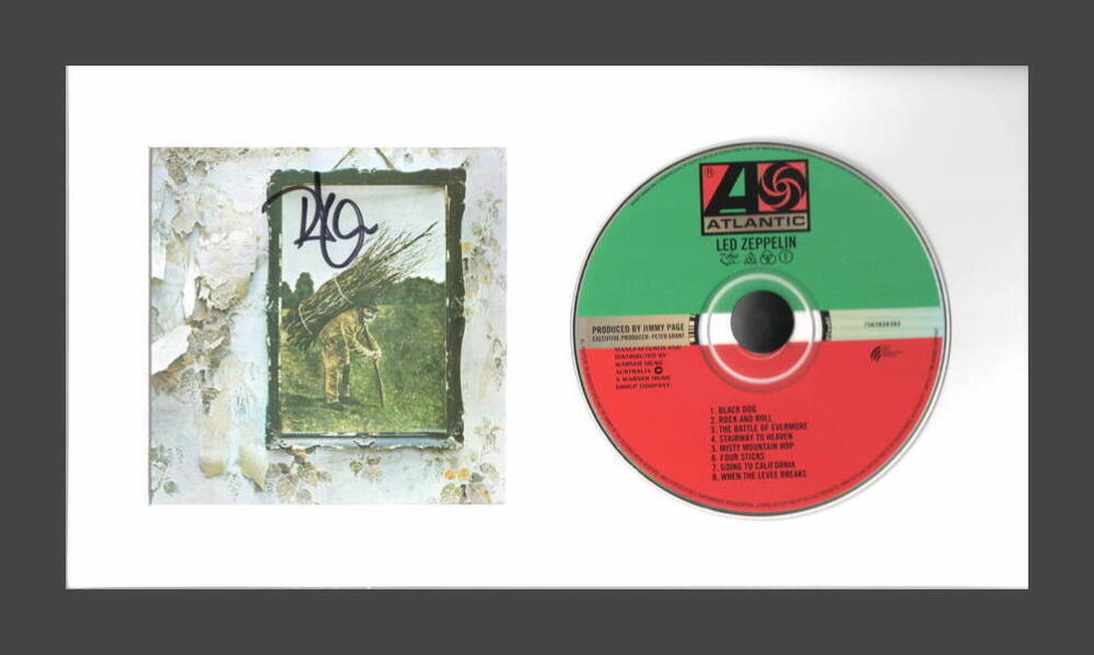 ROBERT PLANT SIGNED AUTOGRAPH LED ZEPPELIN IV CD DISPLAY - READY TO HANG JSA COA