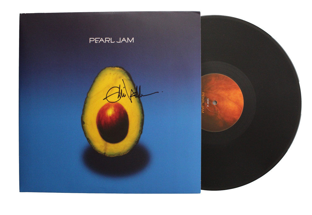 EDDIE VEDDER SIGNED AUTOGRAPH ALBUM VINYL RECORD - ROCK LEGEND RARE! W/ JSA COA