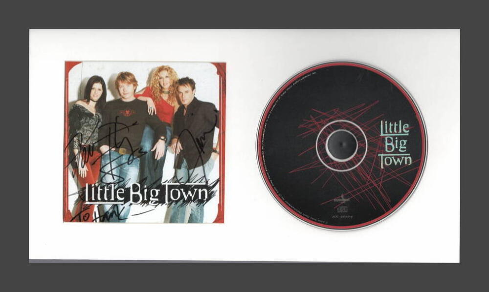 LITTLE BIG TOWN BAND X3 SIGNED AUTOGRAPH FRAMED CD DISPLAY - READY TO HANG! JSA