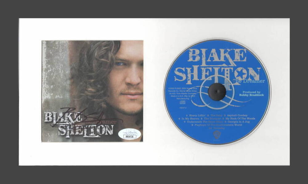 BLAKE SHELTON SIGNED AUTOGRAPH THE DREAMER FRAMED CD DISPLAY READY TO HANG! JSA