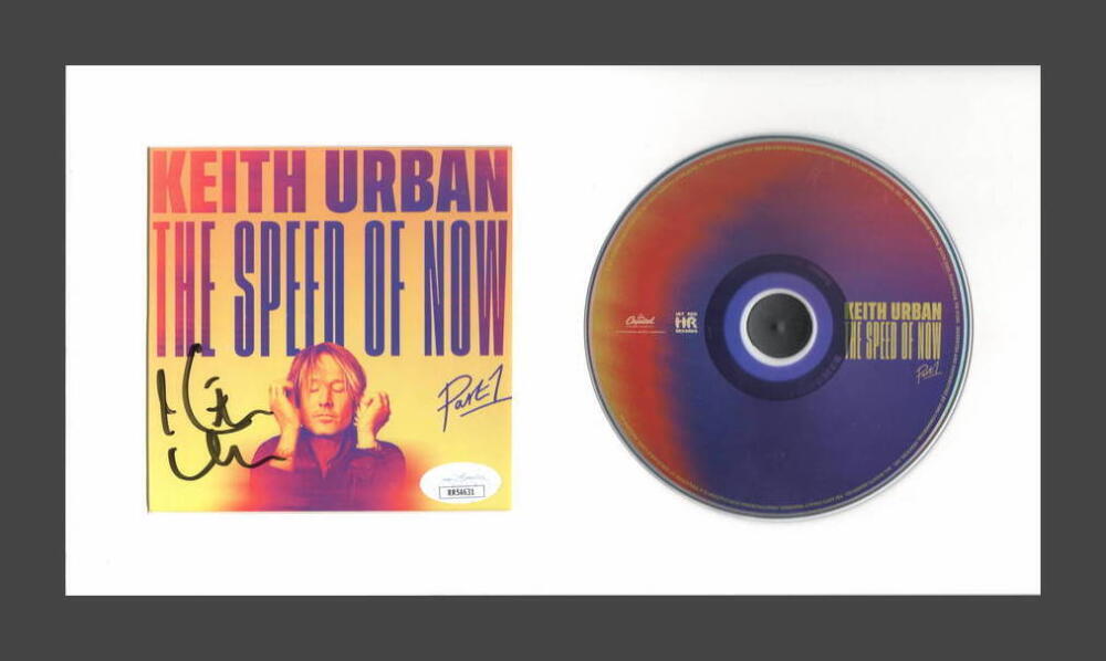 KEITH URBAN SIGNED AUTOGRAPH THE SPEED OF NOW FRAMED CD DISPLAY - RARE! JSA COA