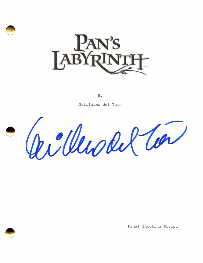 GUILLERMO DEL TORO SIGNED AUTOGRAPH PAN'S LABYRINTH FULL MOVIE SCRIPT - RARE!