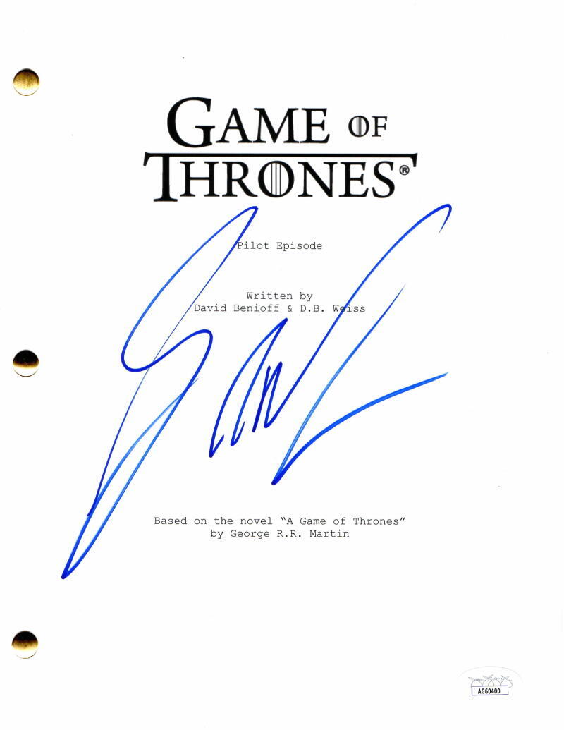 GEORGE R R MARTIN SIGNED AUTOGRAPH GAME OF THRONES FULL PILOT SCRIPT - JSA COA