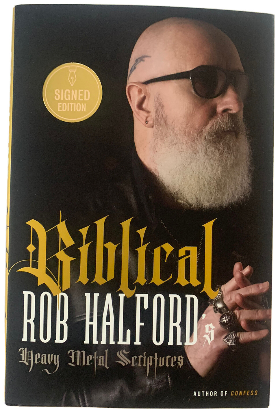 Rob Halford Judas Priest Biblical Signed Autographed HB Book BAS Certified
