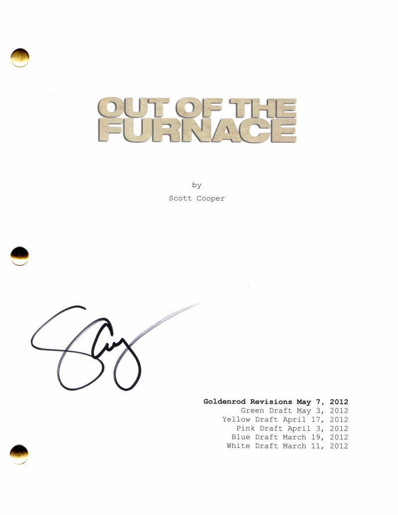SCOTT COOPER SIGNED AUTOGRAPH OUT OF THE FURNACE MOVIE SCRIPT - CHRISTIAN BALE