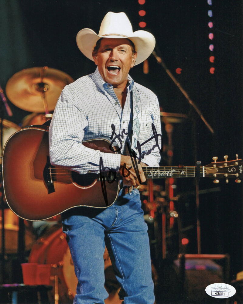 GEORGE STRAIT SIGNED AUTOGRAPH 8x10 PHOTO - THE KING OF COUNTRY, RARE! JSA COA