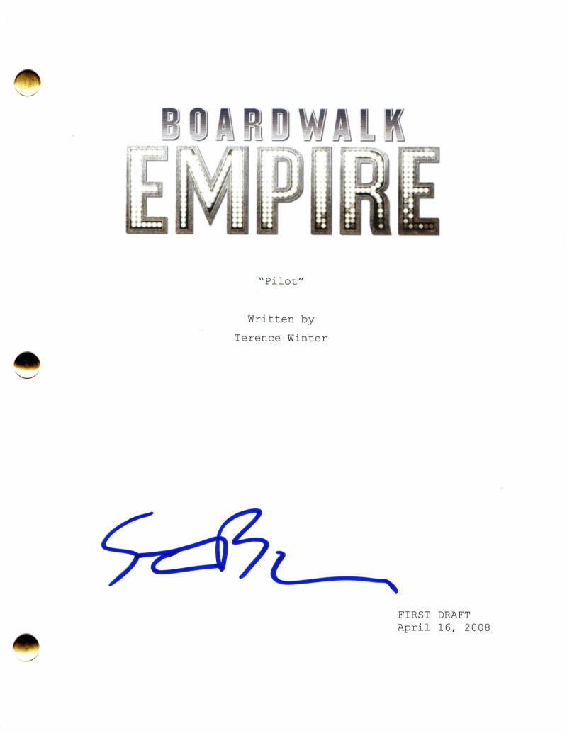 STEVE BUSCEMI SIGNED AUTOGRAPH BOARDWALK EMPIRE FULL PILOT SCRIPT NUCKY THOMPSON