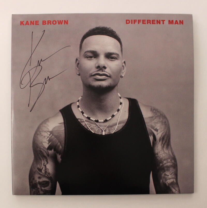 KANE BROWN SIGNED AUTOGRAPH ALBUM VINYL RECORD - DIFFERENT MAN RARE! W/ JSA COA