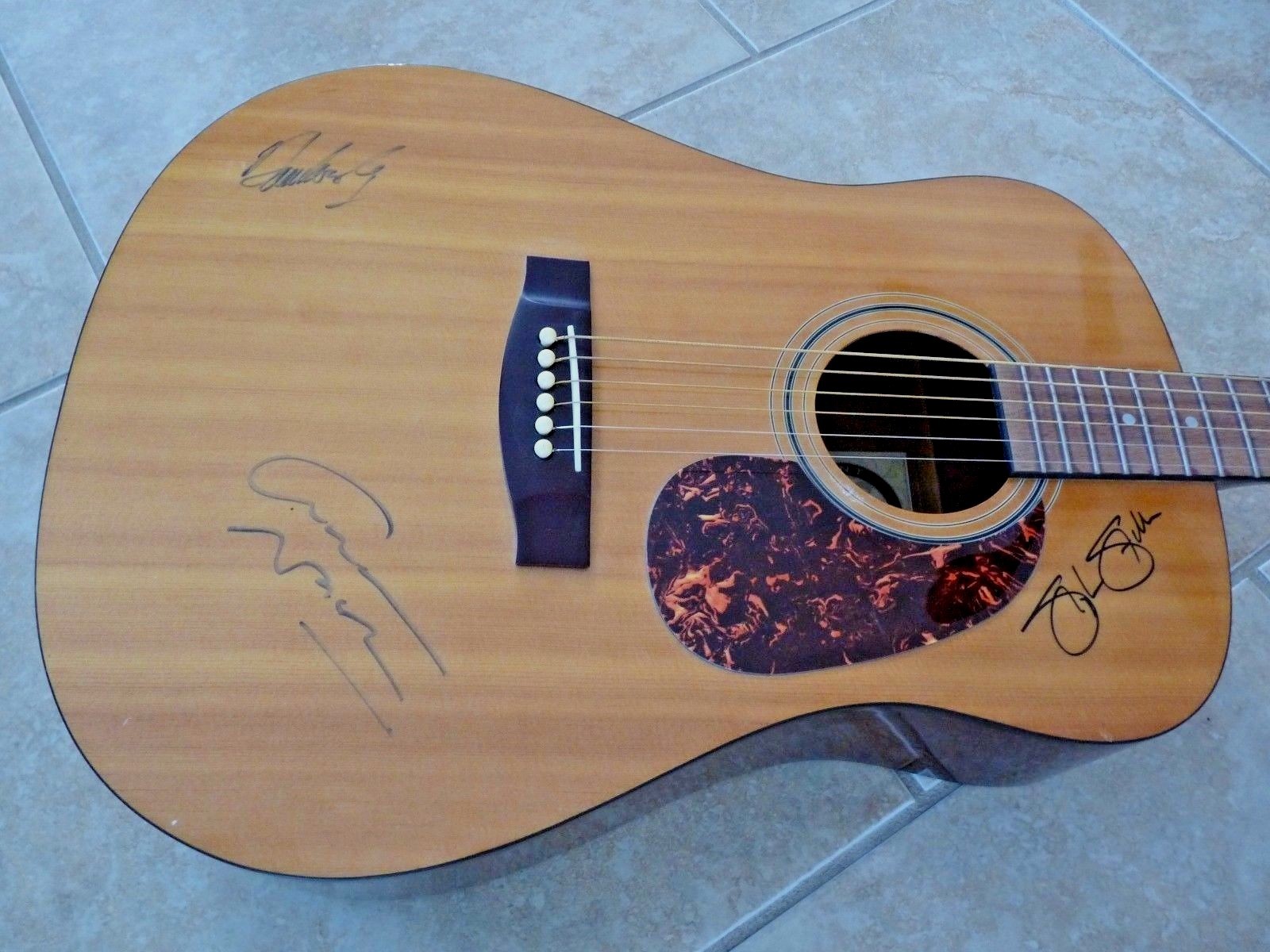 Crosby Stills Nash CSN Signed Autographed Acoustic Guitar BAS Beckett Certified