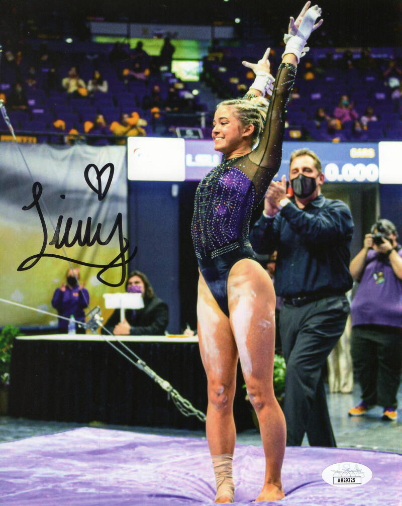 OLIVIA LIVVY DUNNE SIGNED AUTOGRAPH 8X10 PHOTO - BEAUTIFUL TIKTOK GYMNASTIC JSA