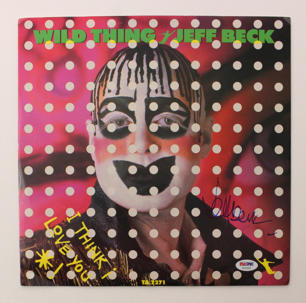 Jeff Beck Signed Autograph Album Vinyl Record - Wild Thing Single Guitar God PSA