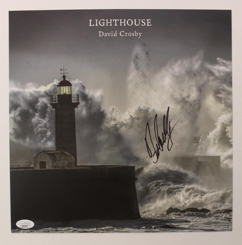 David Crosby Signed Autograph 12x12 Album Record Insert - Lighthouse CSNY JSA
