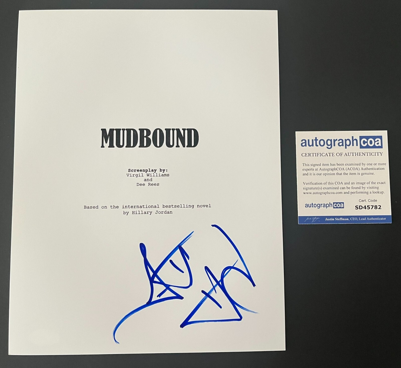 GARRETT HEDLUND SIGNED AUTOGRAPH MUDBOUND 125 PAGE SCRIPT w/EXACT PROOF
