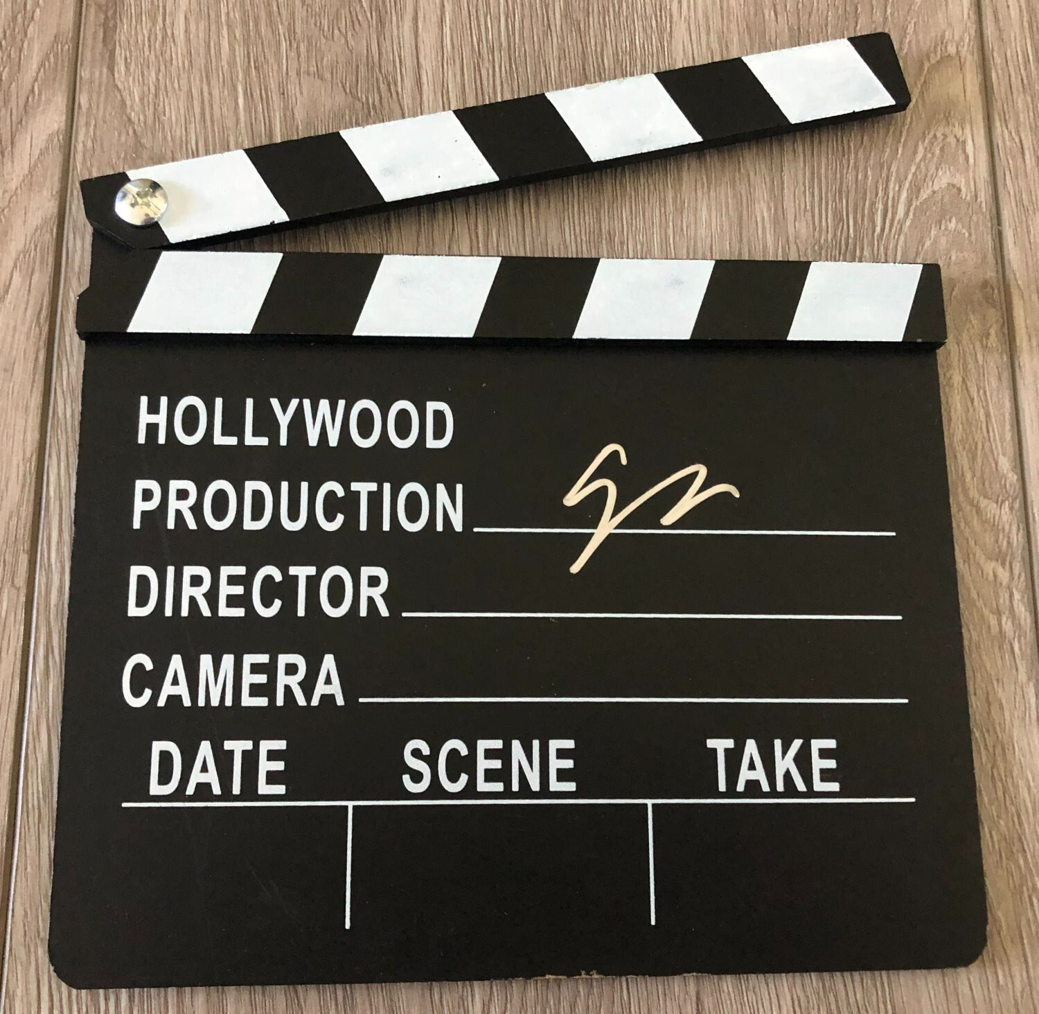 GUS VAN SANT SIGNED DIRECTOR'S CLAPBOARD CLAPPER w/EXACT PROOF & BECKETT BAS COA
