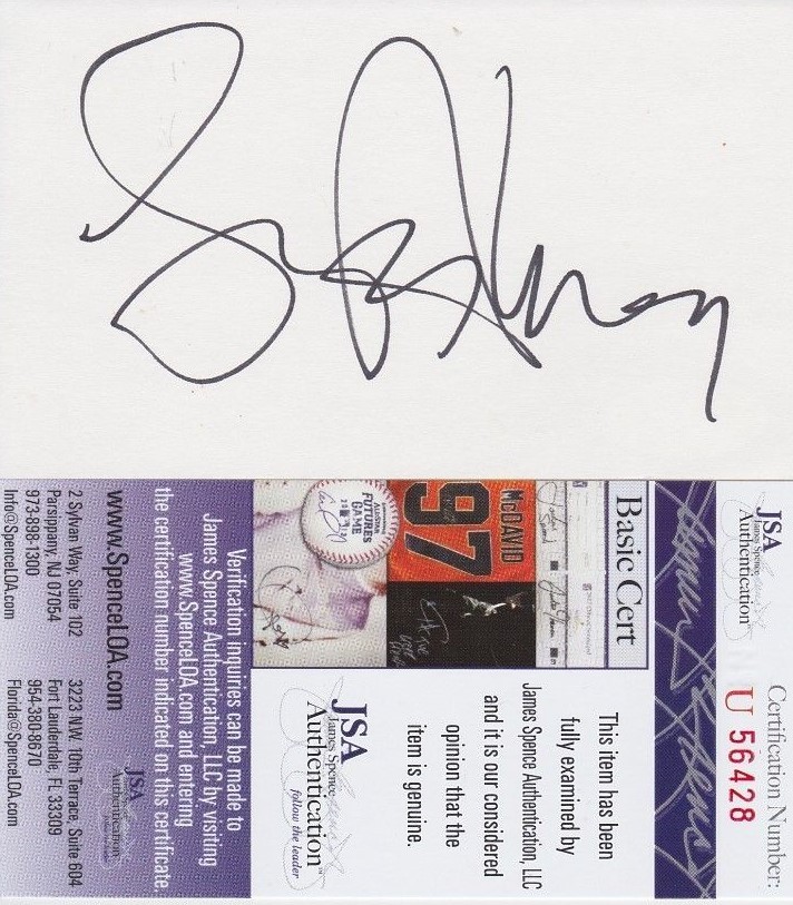 Lance Armstrong Signed Index Card w/ JSA COA #U56428 Tour de France