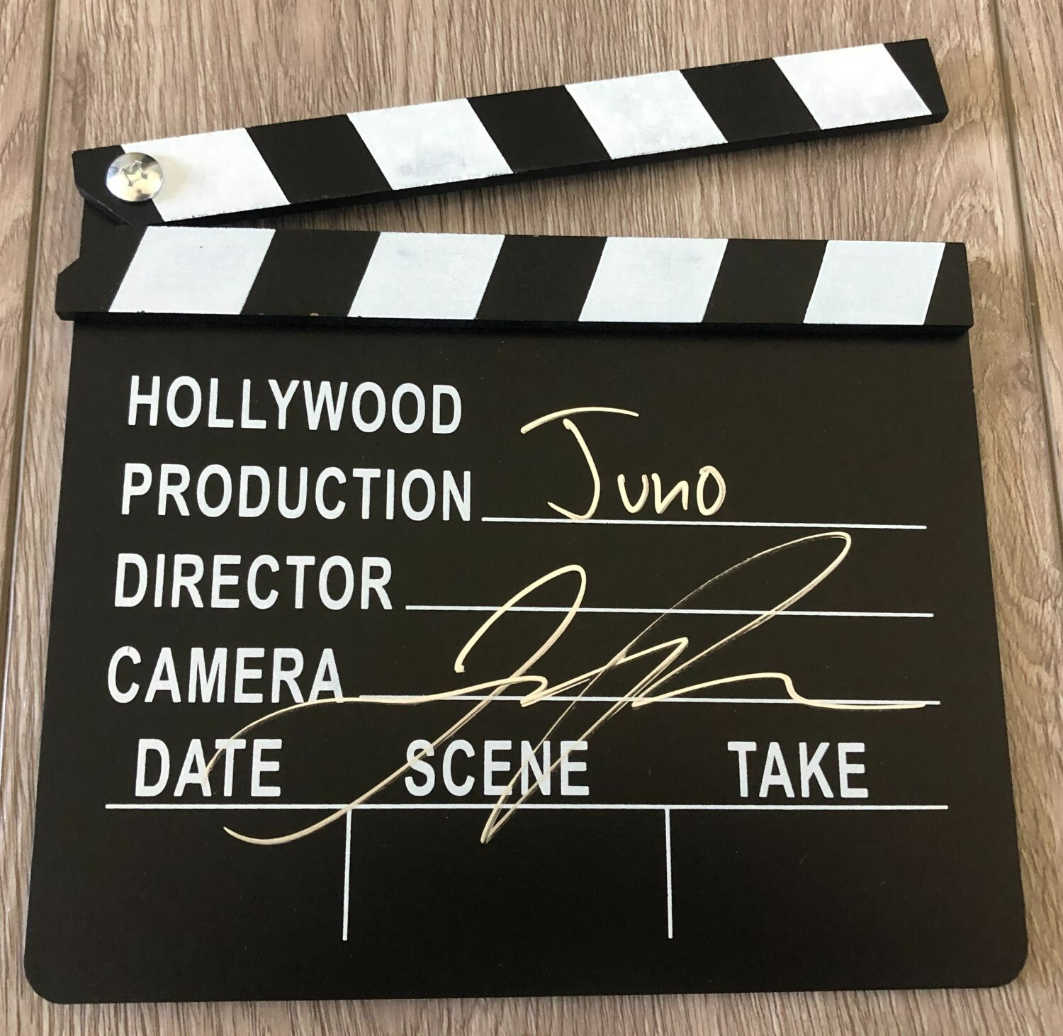JASON REITMAN SIGNED JUNO DIRECTOR'S CLAPBOARD CLAPPER w/EXACT PROOF BECKETT COA
