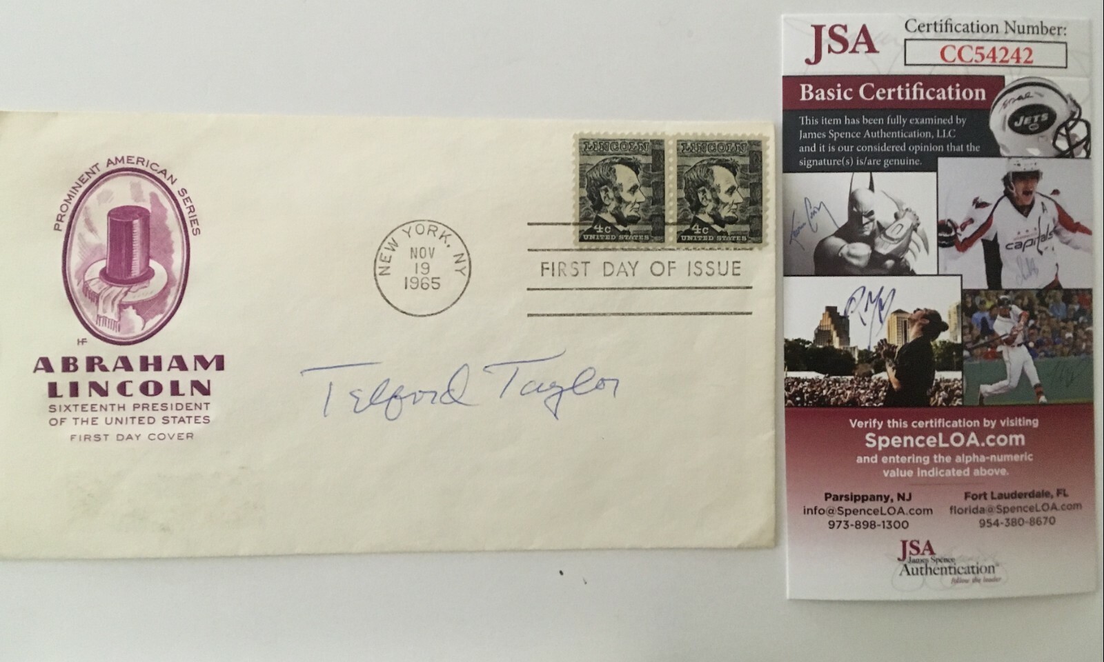 Telford Taylor Signed Autographed First Day Cover JSA Cert Nuremberg Prosecutor
