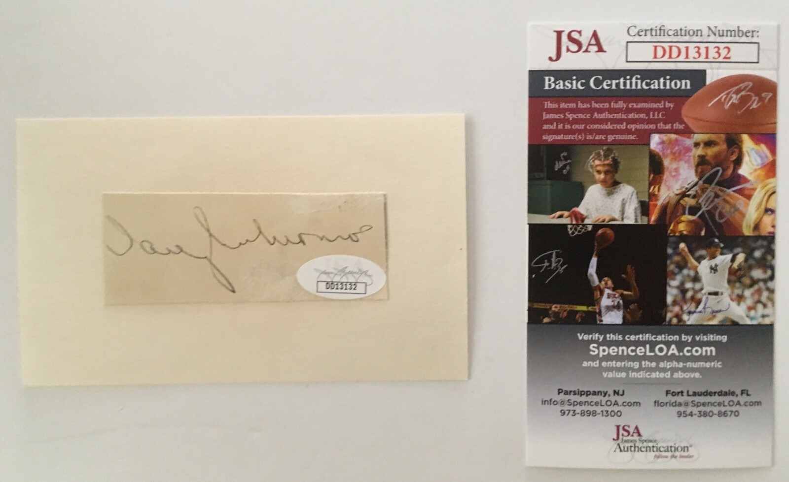 Vaughn Monroe Signed Autographed Cut Signature JSA Certified Big Band Leader
