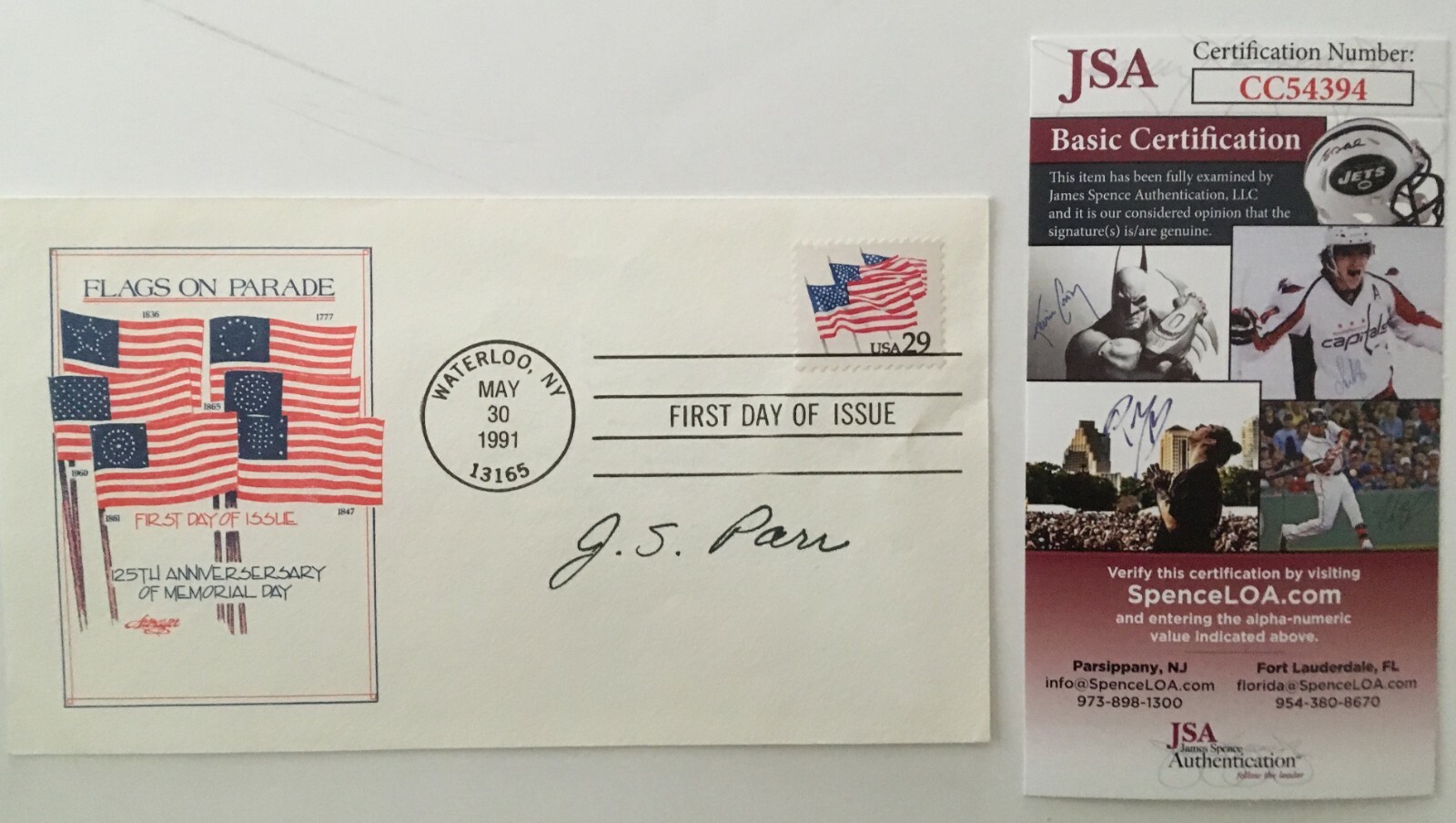 Jerry Parr Signed Autographed First Day Cover JSA Saved Reagan Secret Service
