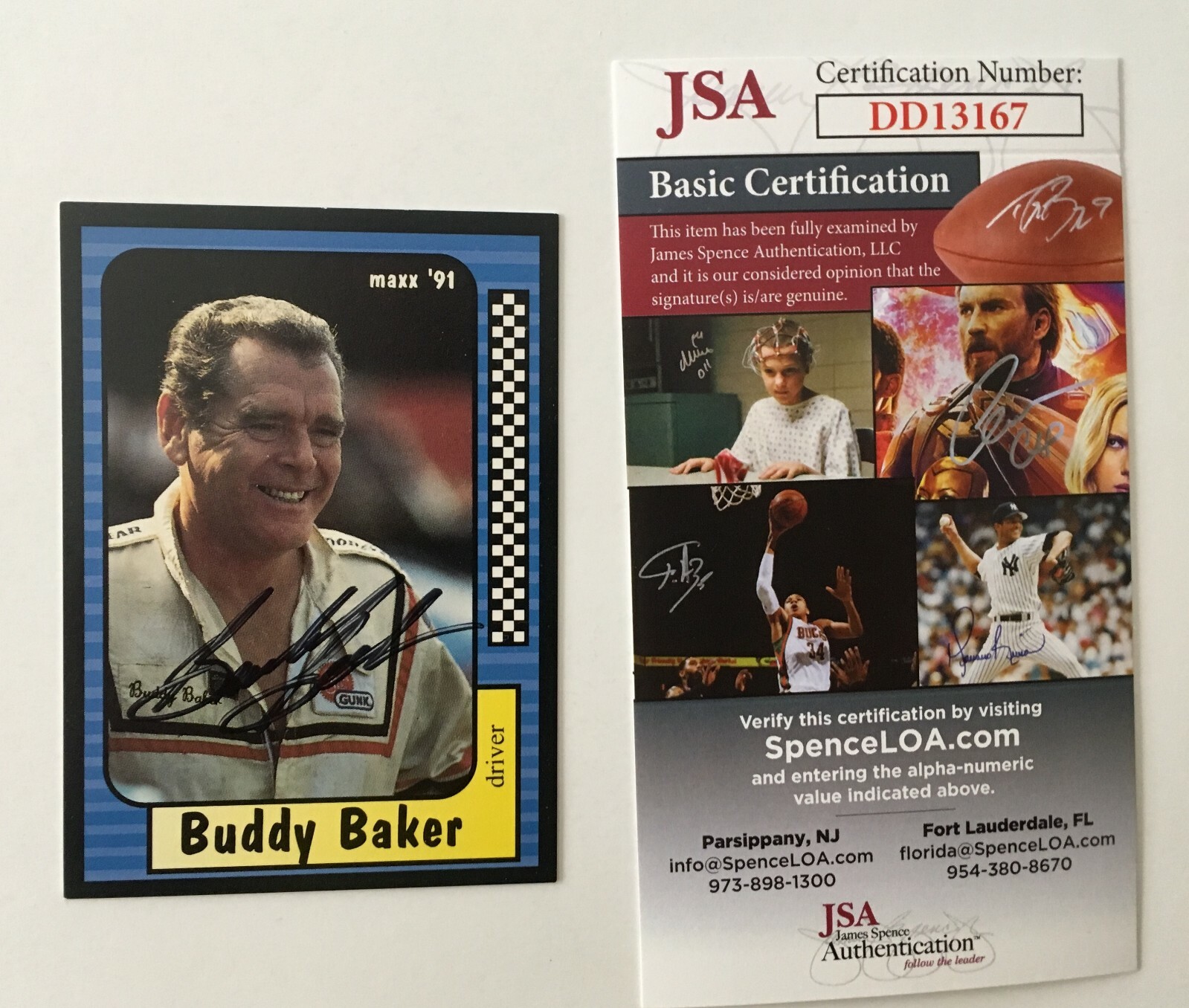 Buddy Baker Signed Autographed 1991 Maxx Card #90 JSA Certified NASCAR
