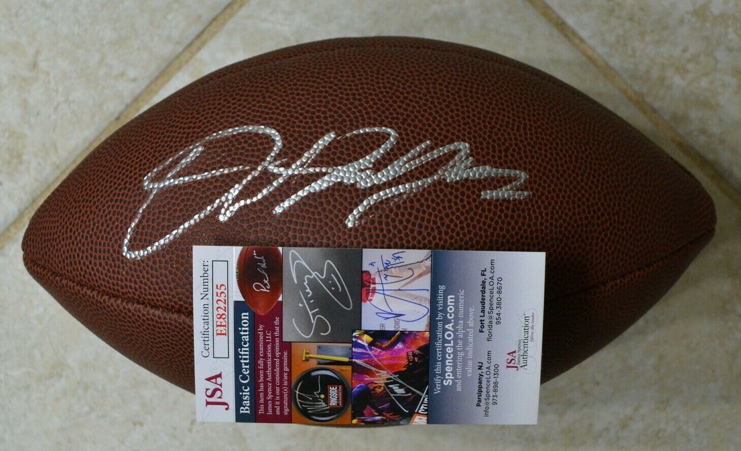 Dwayne Haskins Signed Official NFL Football JSA COA #EE82255 Redskins Ohio State