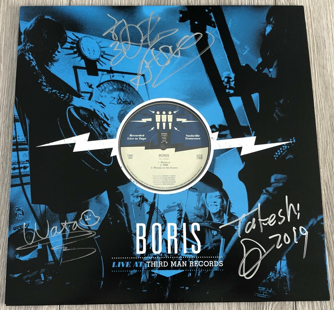 BORIS BAND SIGNED AUTOGRAPH LIVE AT THIRD MAN RECORDS VINYL ALBUM
