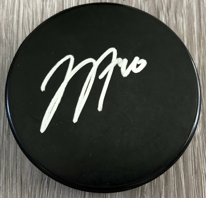 JOEL ARMIA SIGNED MONTREAL CANADIENS WINNIPEG JETS PUCK A w/EXACT PROOF
