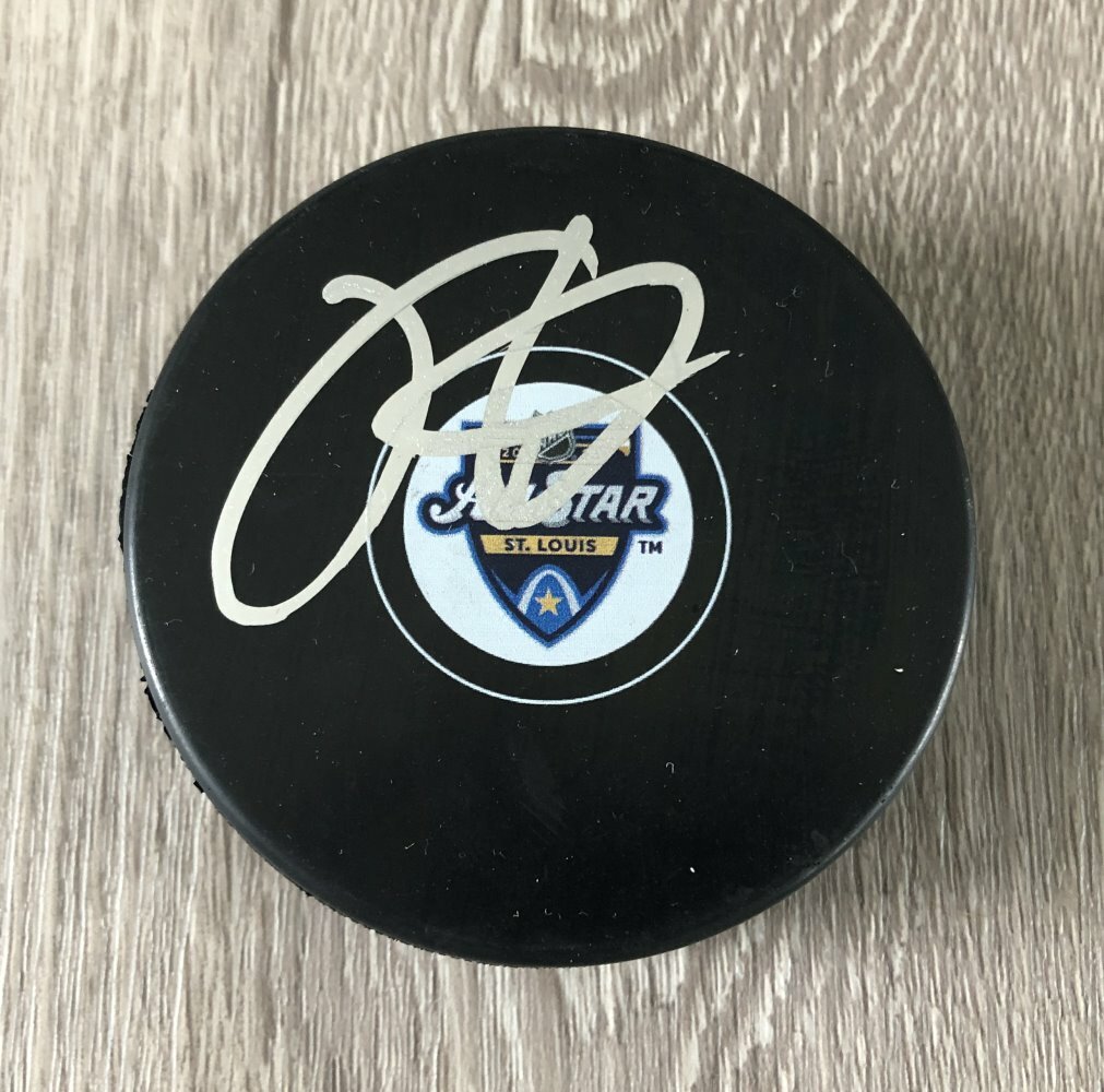 FREDERIK ANDERSEN TORONTO MAPLE LEAFS SIGNED 2020 NHL ALL STAR GAME PUCK w/PROOF
