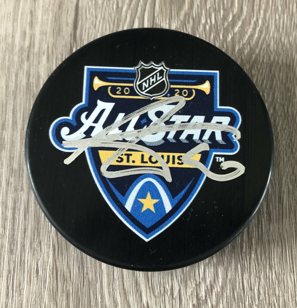 ANTHONY DUCLAIR OTTAWA SENATORS SIGNED 2020 NHL ALL STAR GAME PUCK
