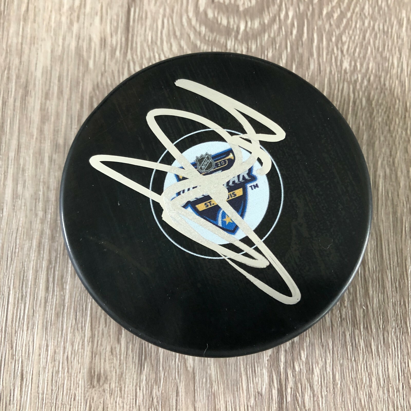 SETH JONES COLUMBUS BLUE JACKETS SIGNED 2020 NHL ALL STAR GAME PUCK A w/PROOF
