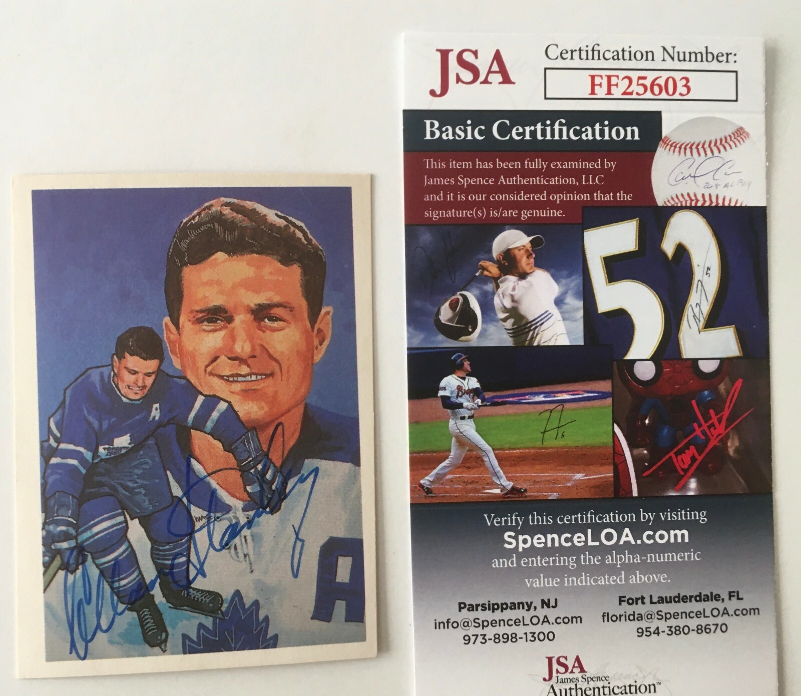 Allan Stanley Signed Autographed 1987 Cartophilium HOF Card #238 JSA Certified
