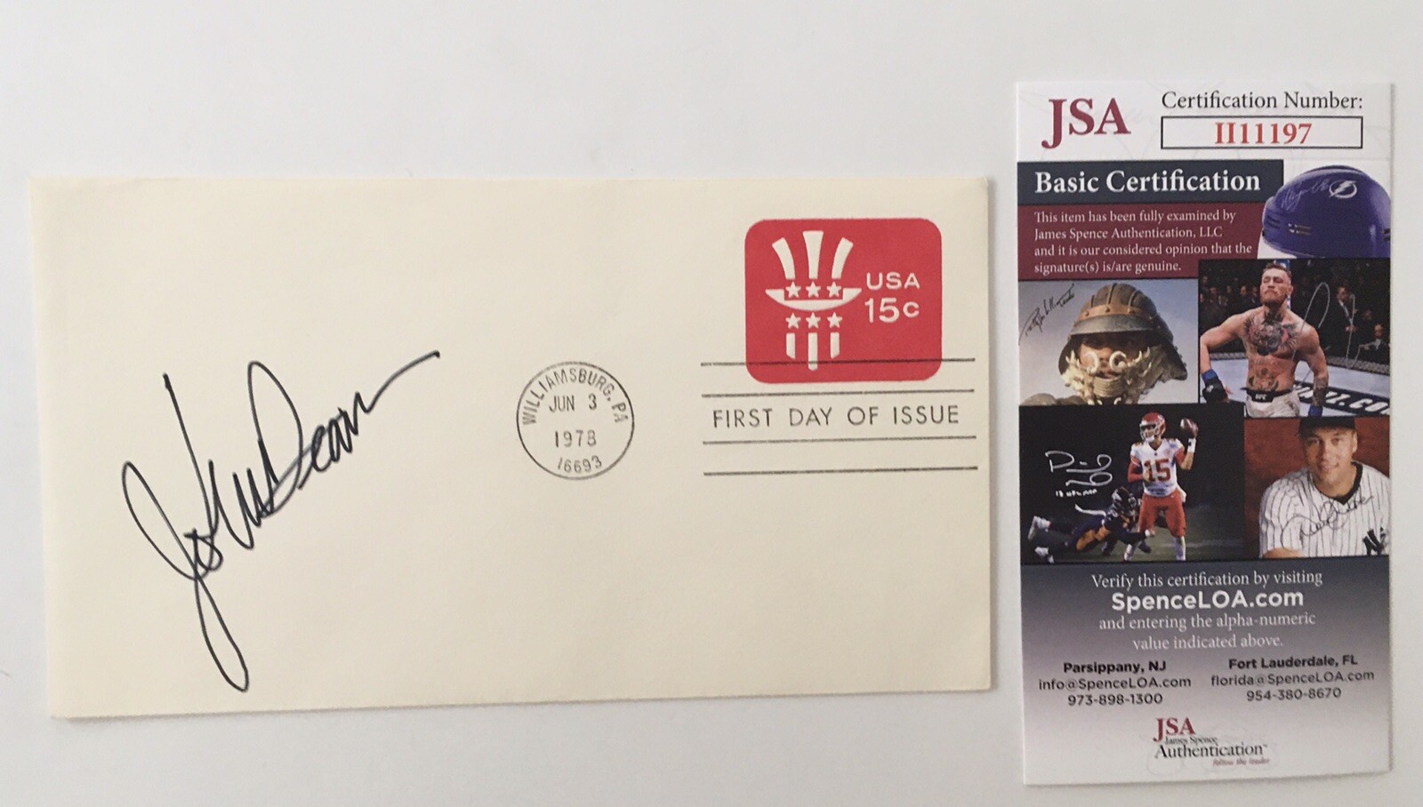John Dean Signed Autographed First Day Cover JSA Certified Watergate Nixon 2
