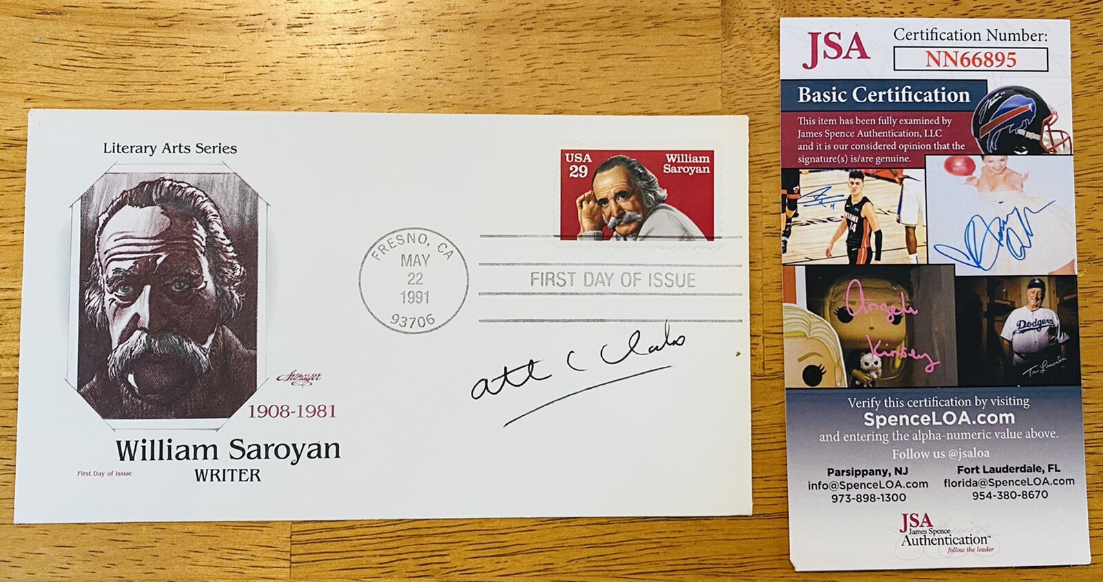 Arthur C Clarke Signed Autographed First Day Cover JSA Cert 2001 A Space Odyssey
