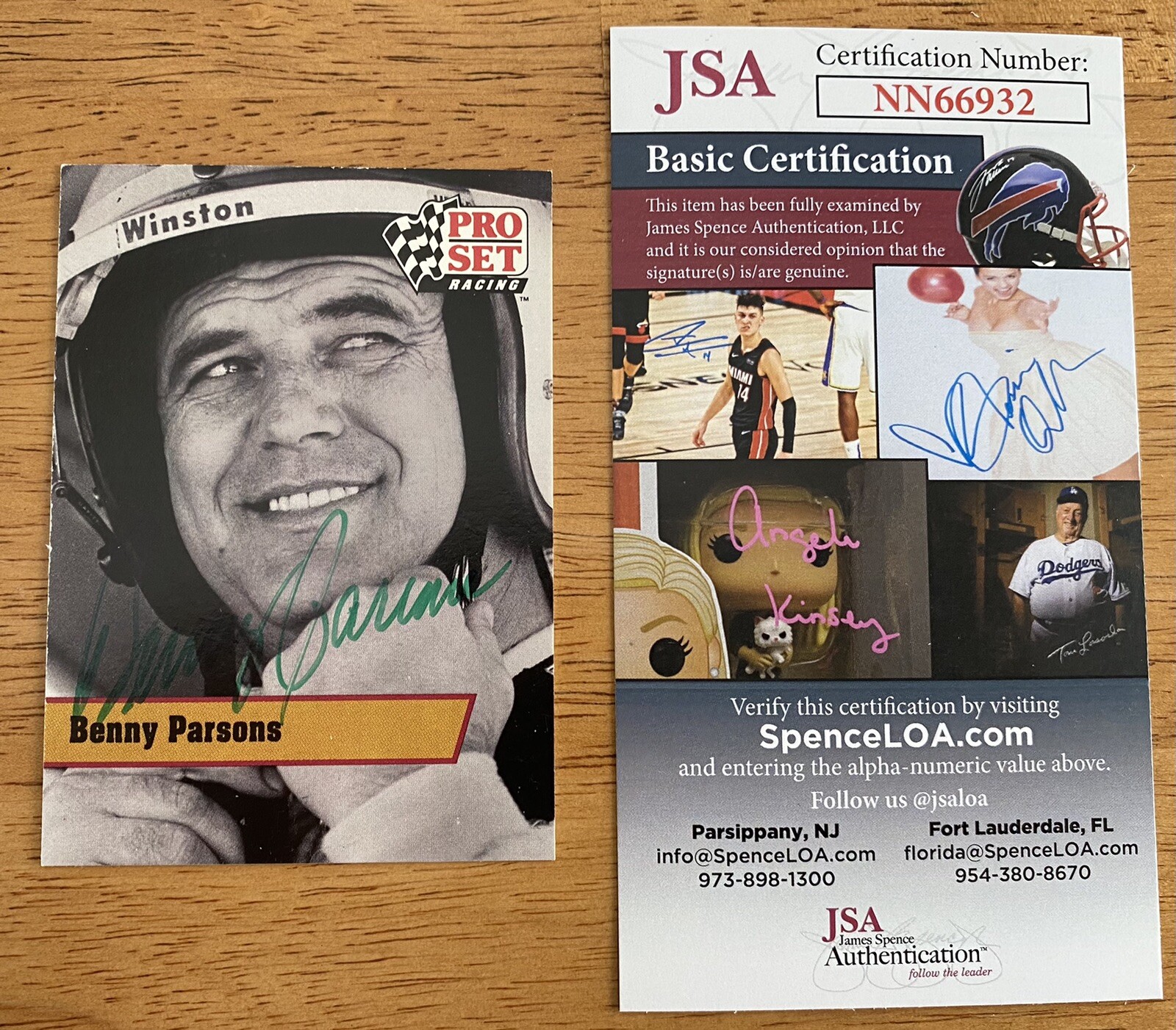 Benny Parsons Signed Autographed 1991 Pro Set Legends Card #L37 JSA Cert NASCAR
