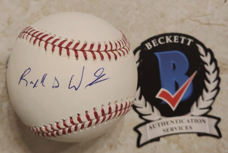 Raphael Warnock Signed OMLB Baseball BAS COA #AB01226 Georgia Senator Beckett