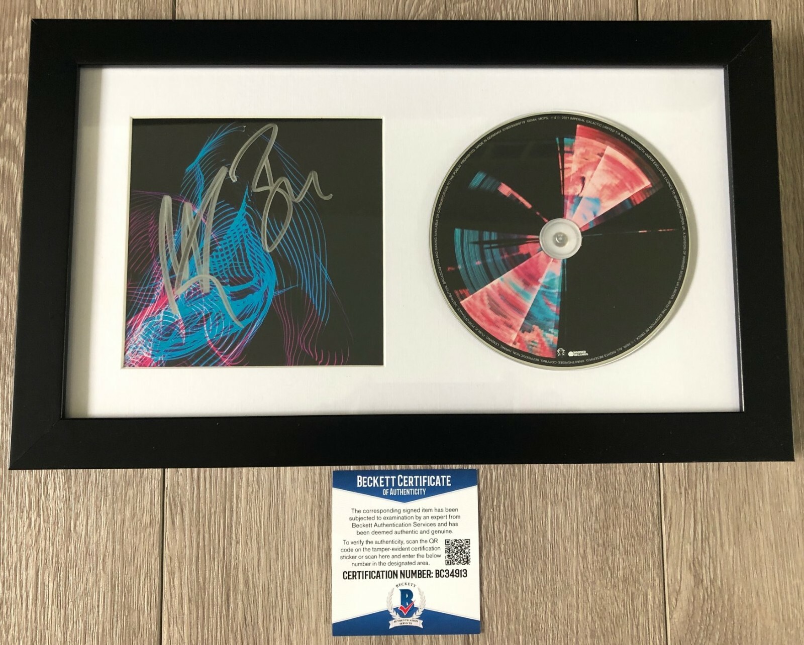 ROYAL BLOOD SIGNED AUTOGRAPH TYPHOONS FRAMED & MATTED CD & BECKETT BAS COA
