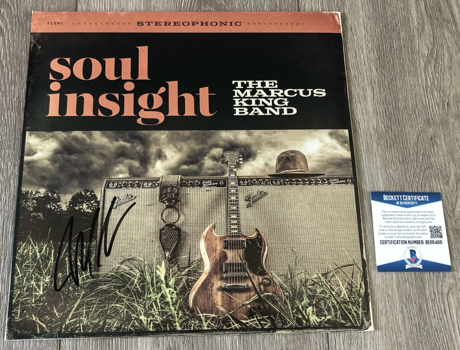 THE MARCUS KING BAND SIGNED SOUL INSIGHT VINYL ALBUM w/PROOF BECKETT BAS COA
