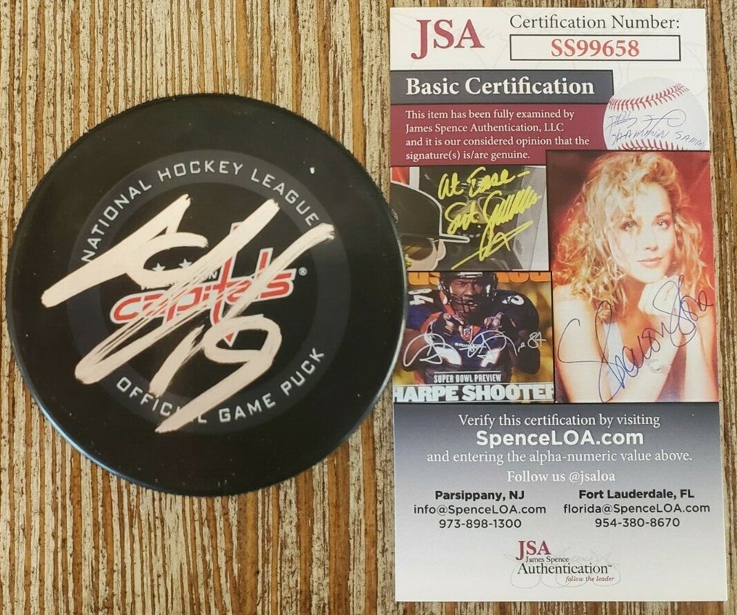 Dmitry Orlov Signed Official NHL Game Puck JSA COA #SS99658 Washington Capitals