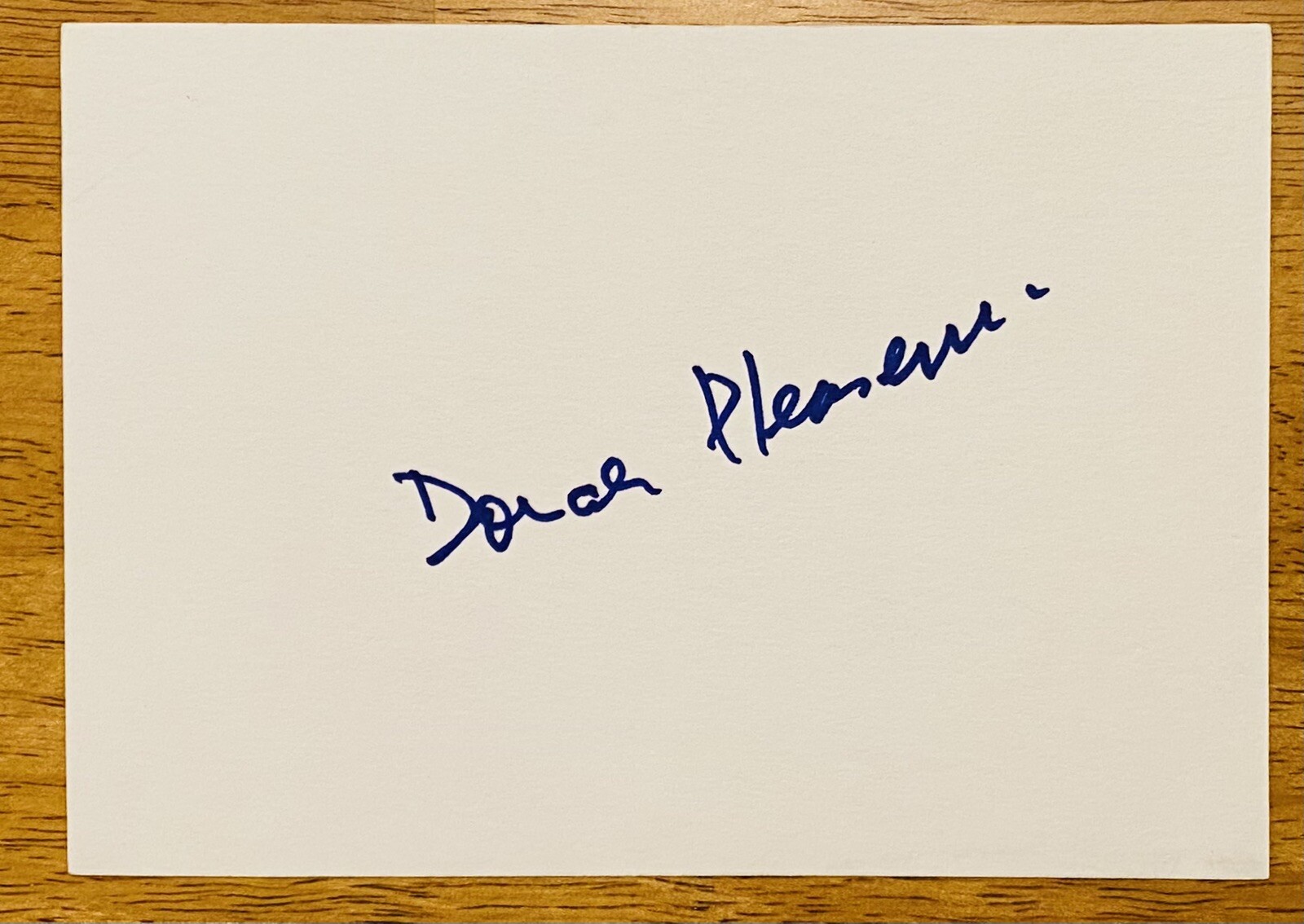 Donald Pleasence Signed Autographed 4x6 Card Full JSA Letter Halloween Blofeld
