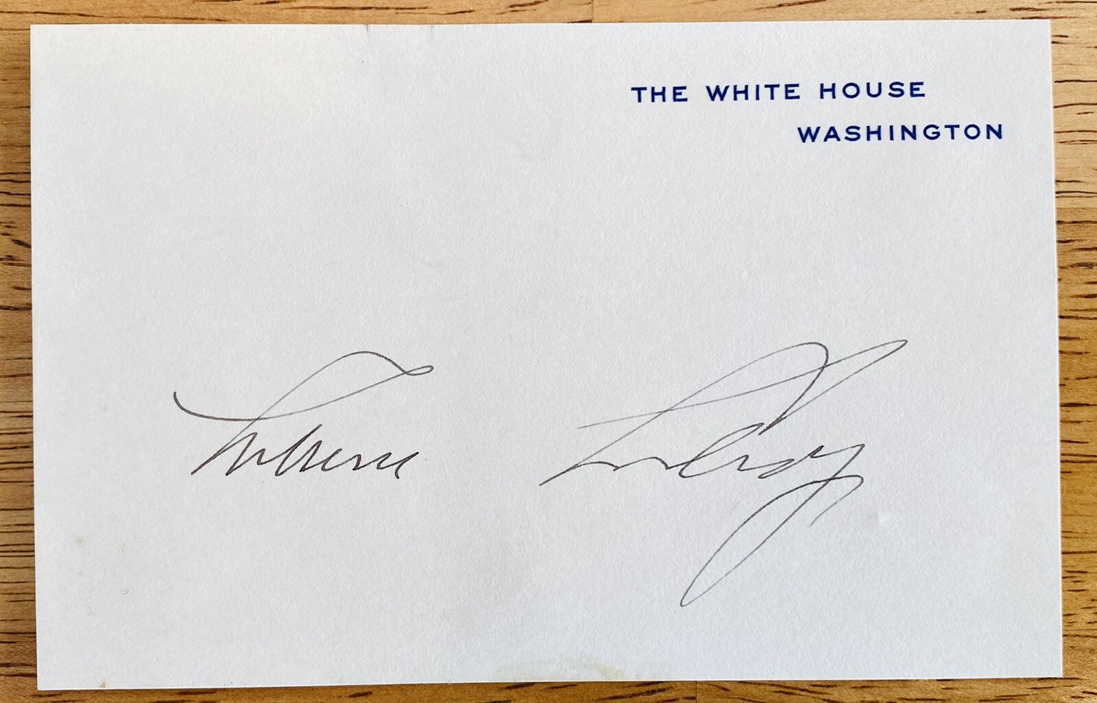 Calvin Coolidge Signed Autographed White House Card Full JSA Letter President 2
