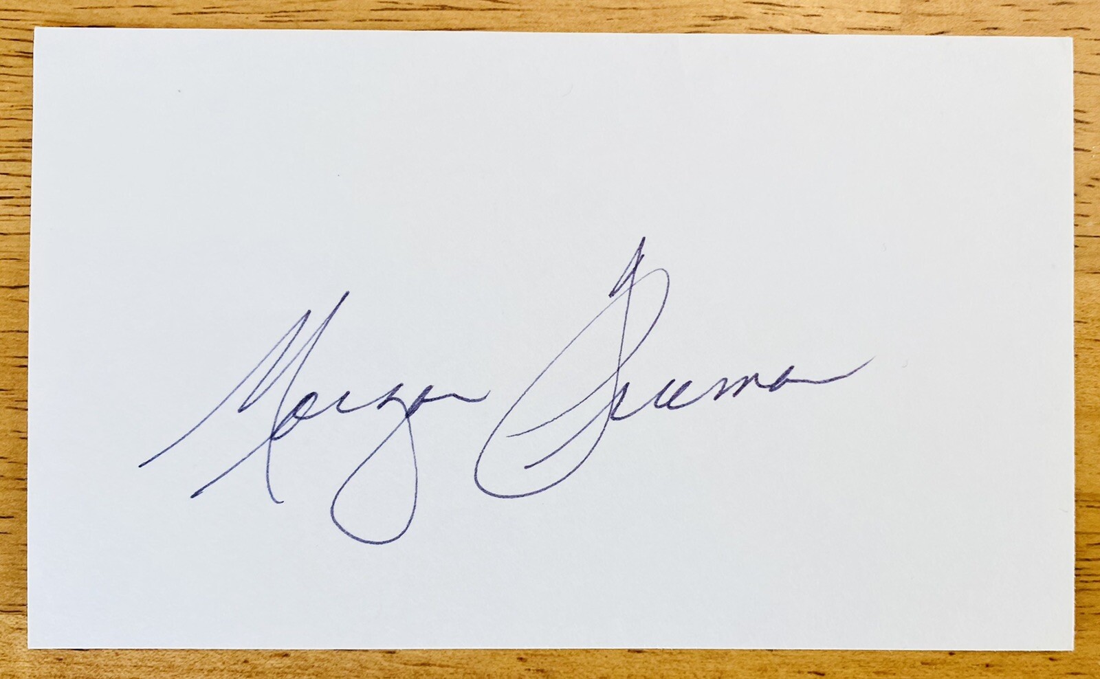 Morgan Freeman Signed Autographed 3x5 Card JSA Letter Shawshank Redemption 2
