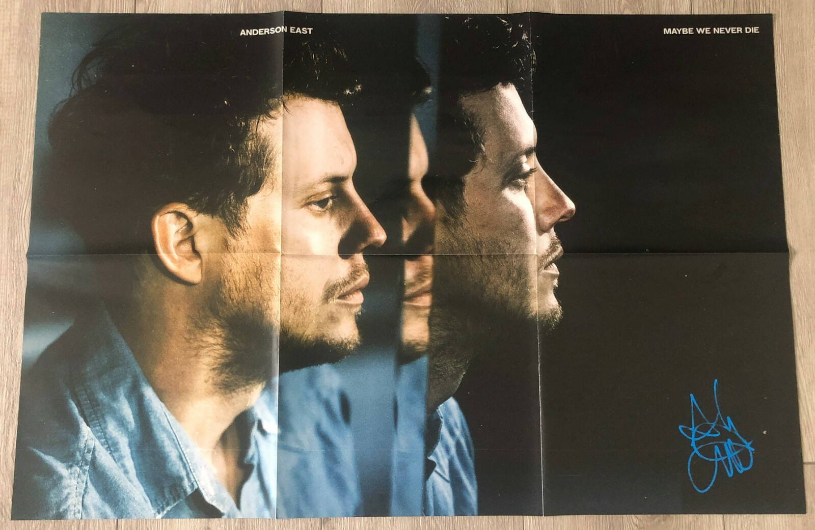 ANDERSON EAST SIGNED AUTOGRAPH MAYBE WE NEVER DIE 24