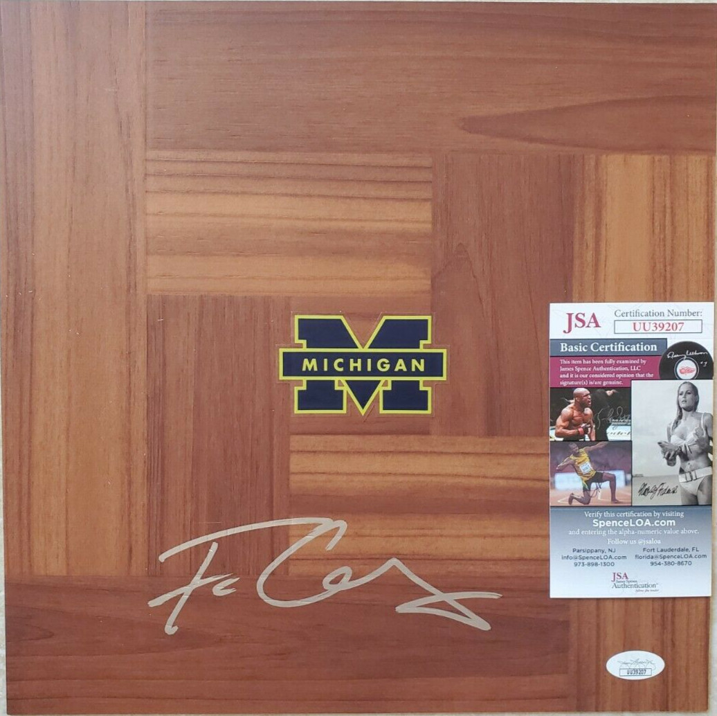 Franz Wagner Signed Floorboard JSA COA UU39207 Michigan Wolverines Orlando Magic