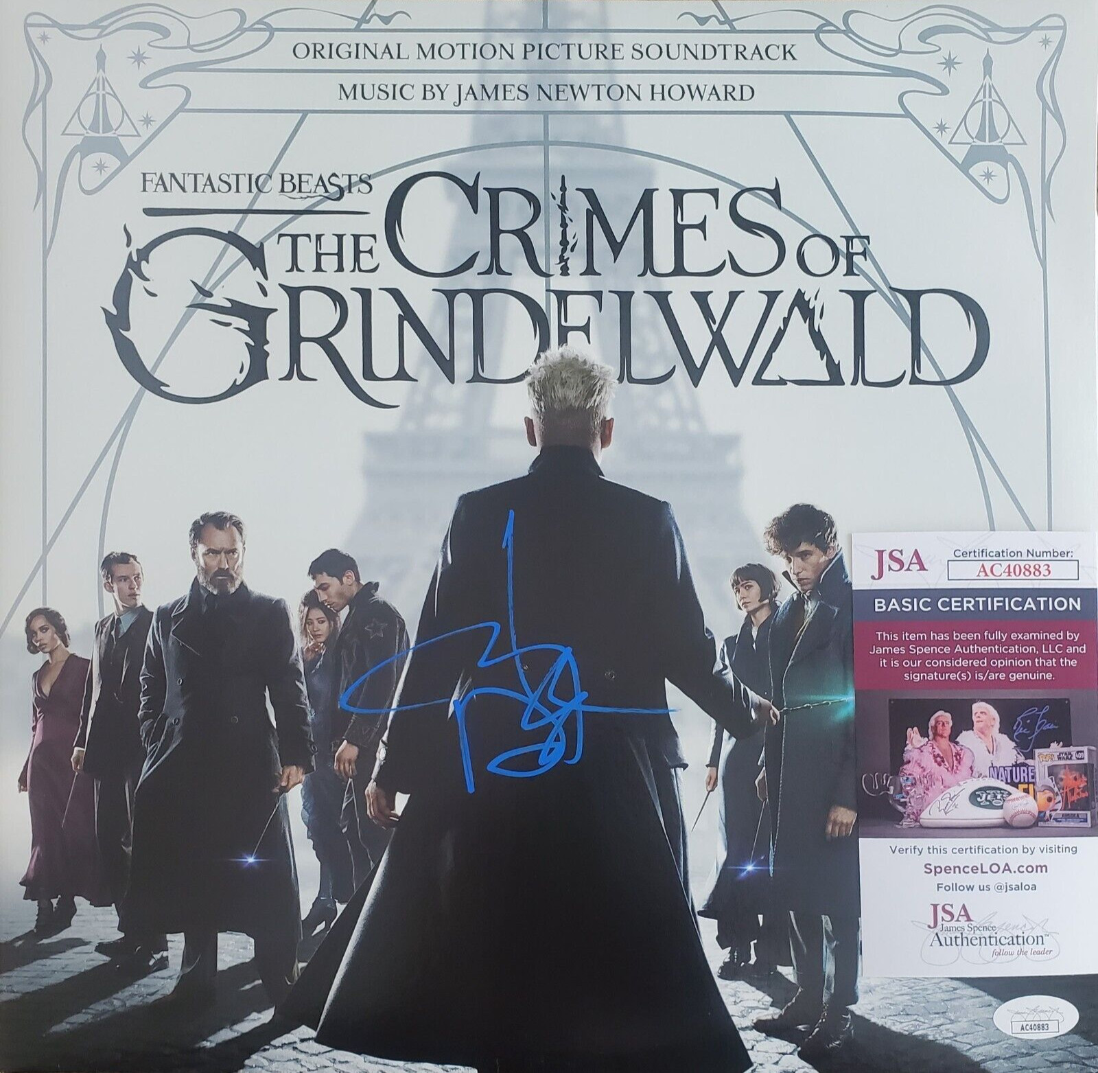 Johnny Depp Signed Crimes of Grindelwald Album JSA Fantastic Beasts Harry Potter