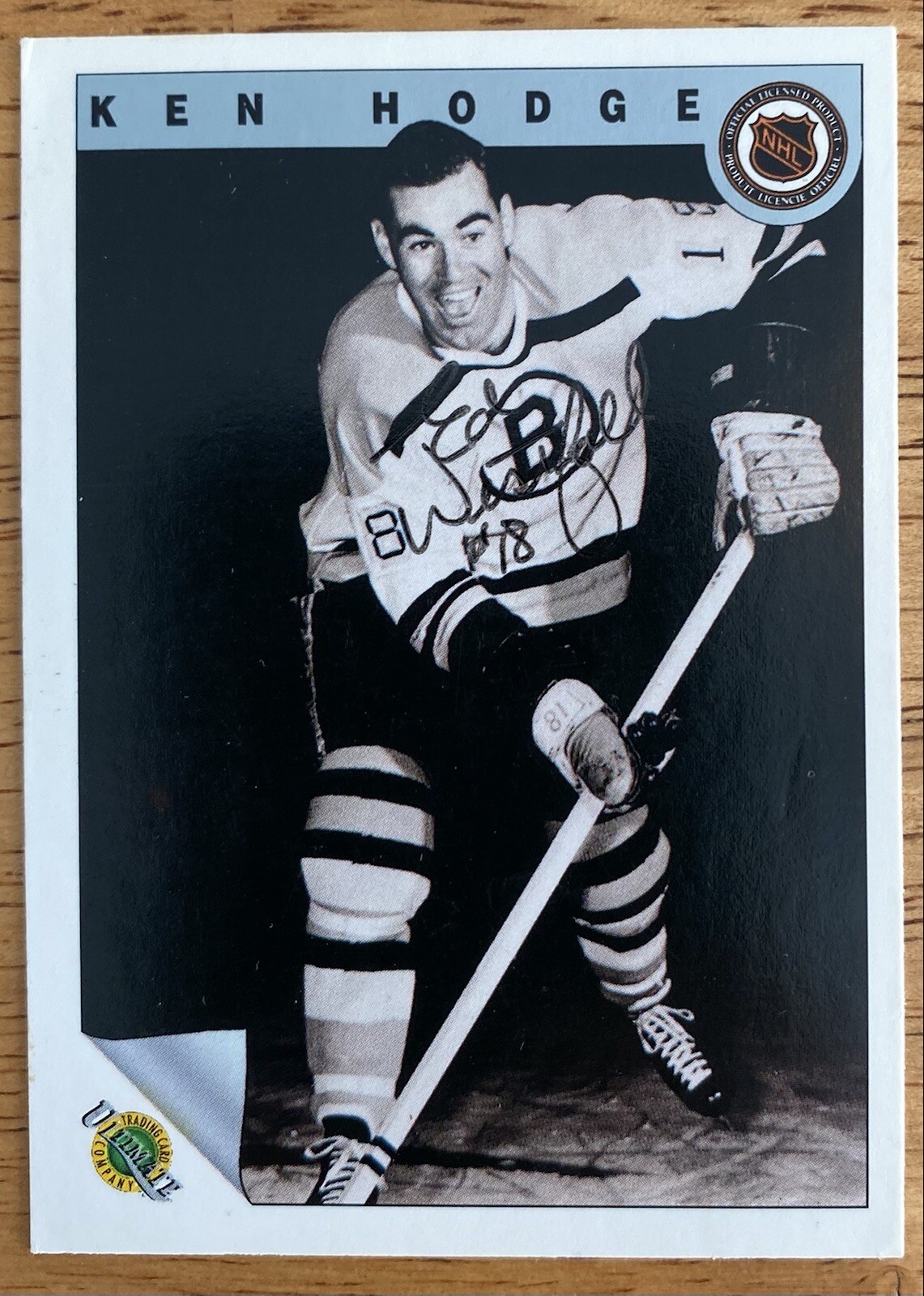 Ken Hodge & Ed Westfall Signed Autographed 1992 Ultimate Error Card #49 JSA Cert
